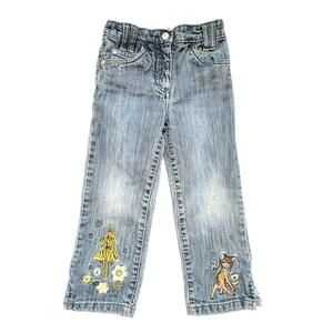 Disney VTG Bambi Embroidered children's Jeans - 4